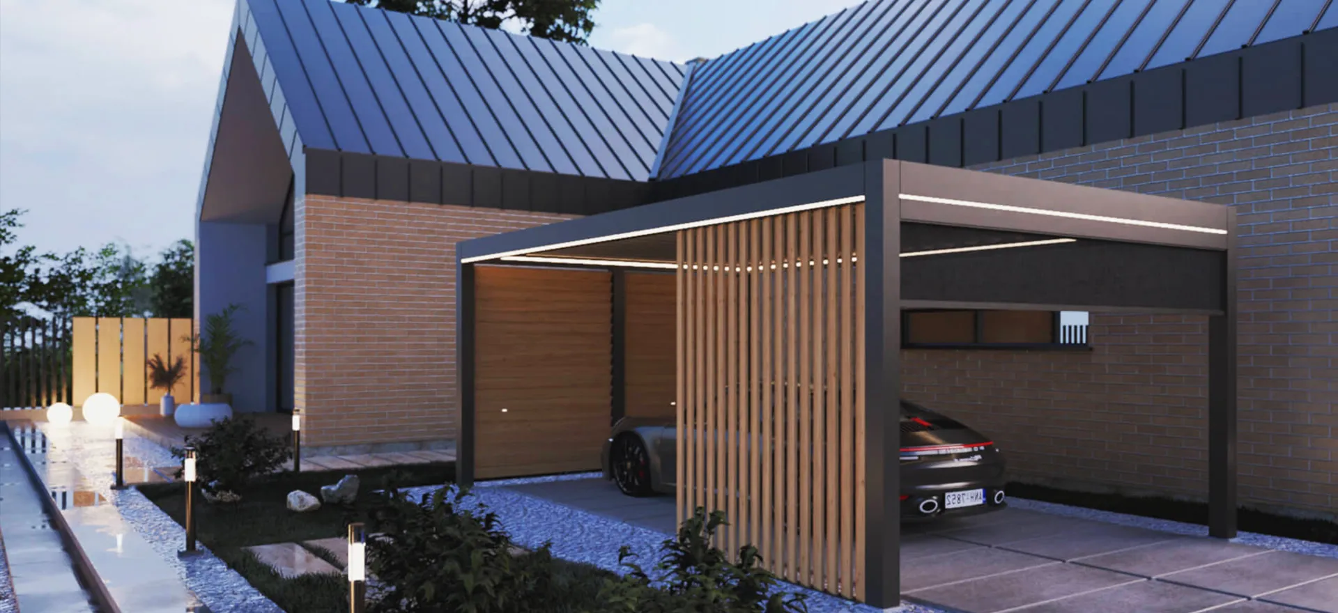 Carport aluminiowy Modena