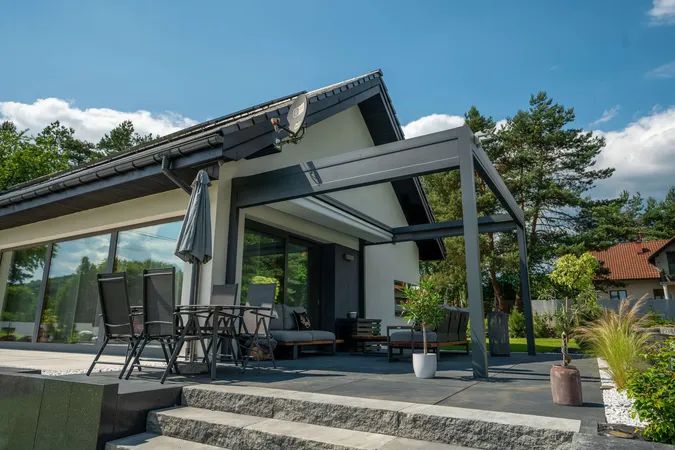 Konstrukcja aluminiowa w kolorze antracyt