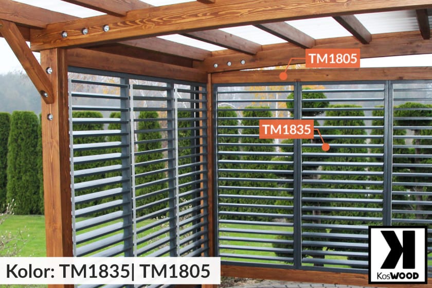 Kolory zadaszenia konstrukcja i żaluzje