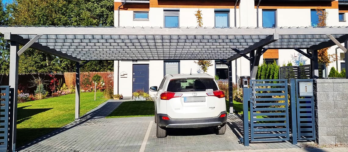 Wiata samochodowa - jako ochrona przed promieniowaniem UV